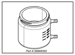 METTLER TOLEDO Large Titration Vessel with Thermostat Jacket for EVA V1/V3 KF Titrator